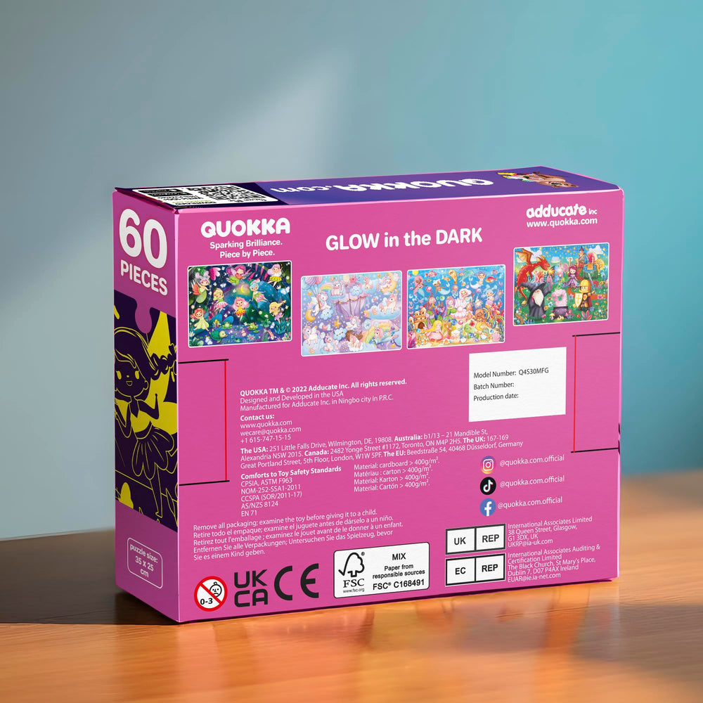 QUOKKA kids learning glow pack: repeatable play with a nighttime twist.