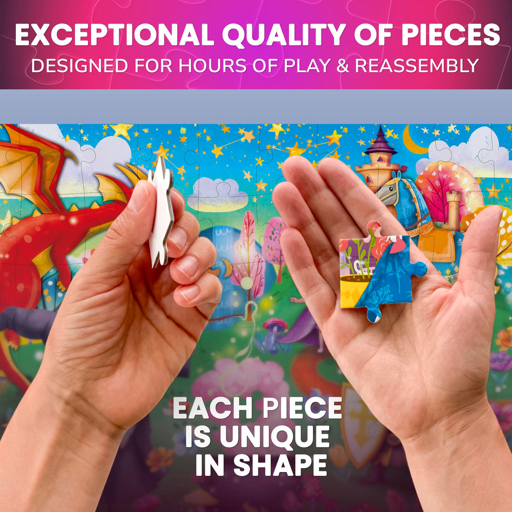 QUOKKA night-view glow puzzle: glow-in-the-dark layer reveals magic after lights out.