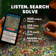 QUOKKA audio story guide enhances solving with a narrated two-hour journey.