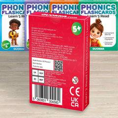 QUOKKA CVC flash cards colorfully designed for independent reading.