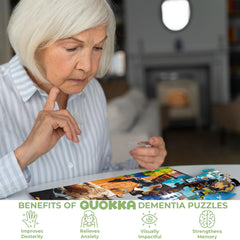 QUOKKA large-piece design eases handling for elderly solvers and reduces frustration.