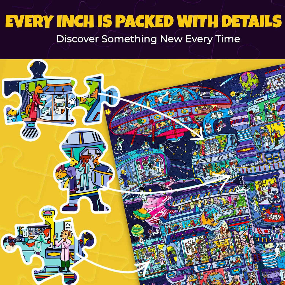 QUOKKA dog astronauts scene reveals imaginative storytelling on board