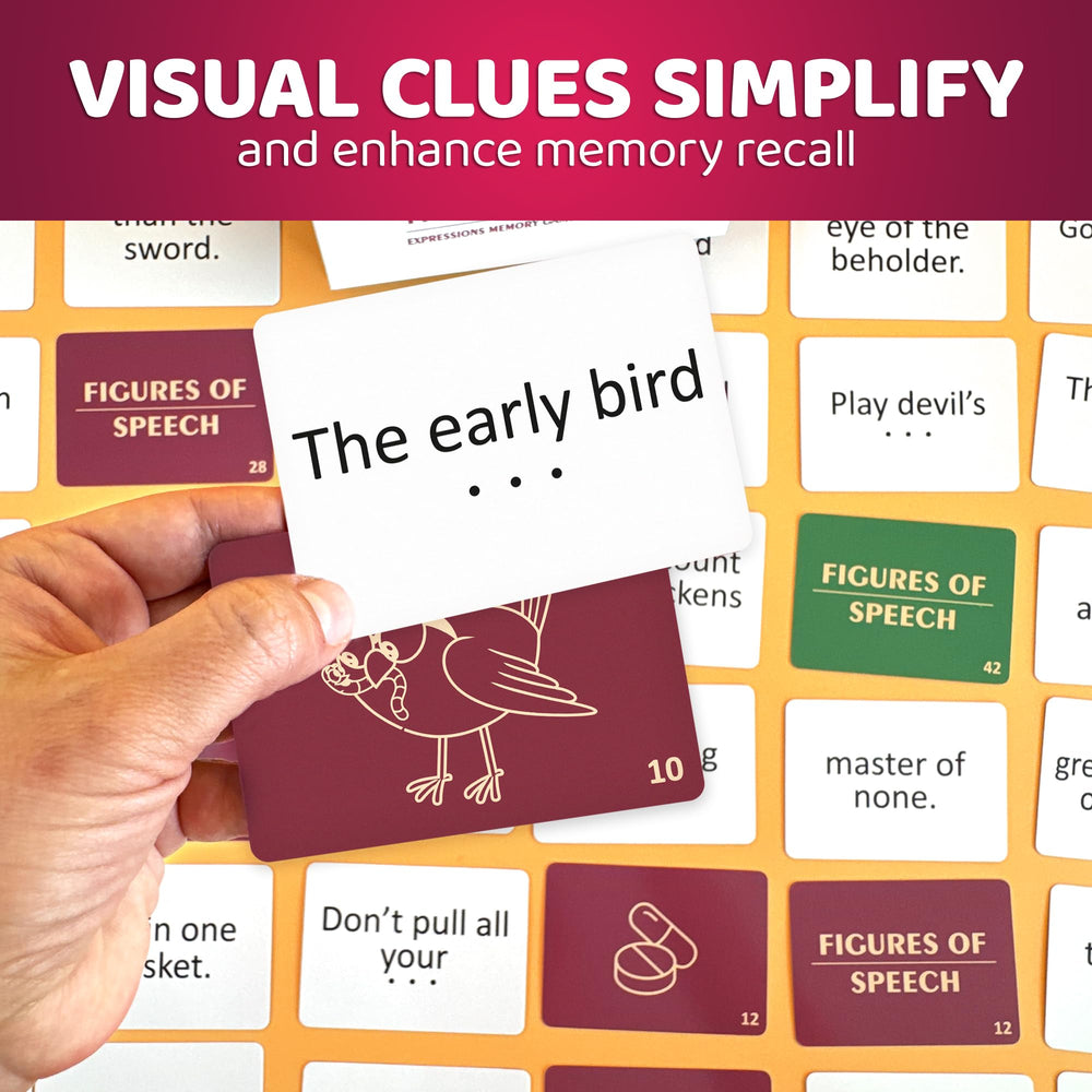 QUOKKA Elderly Memory Games green deck supports short phrases for approachable challenges.