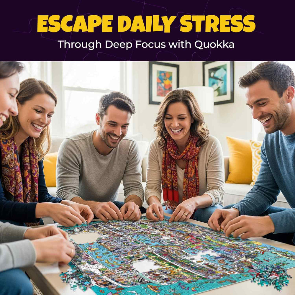 QUOKKA FSC-certified materials logo, eco-friendly puzzle crafting supports responsible choices.