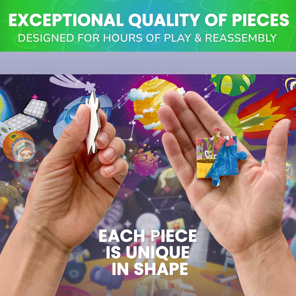 QUOKKA glow-night puzzle shows a glow-in-the-dark effect for magical evenings.