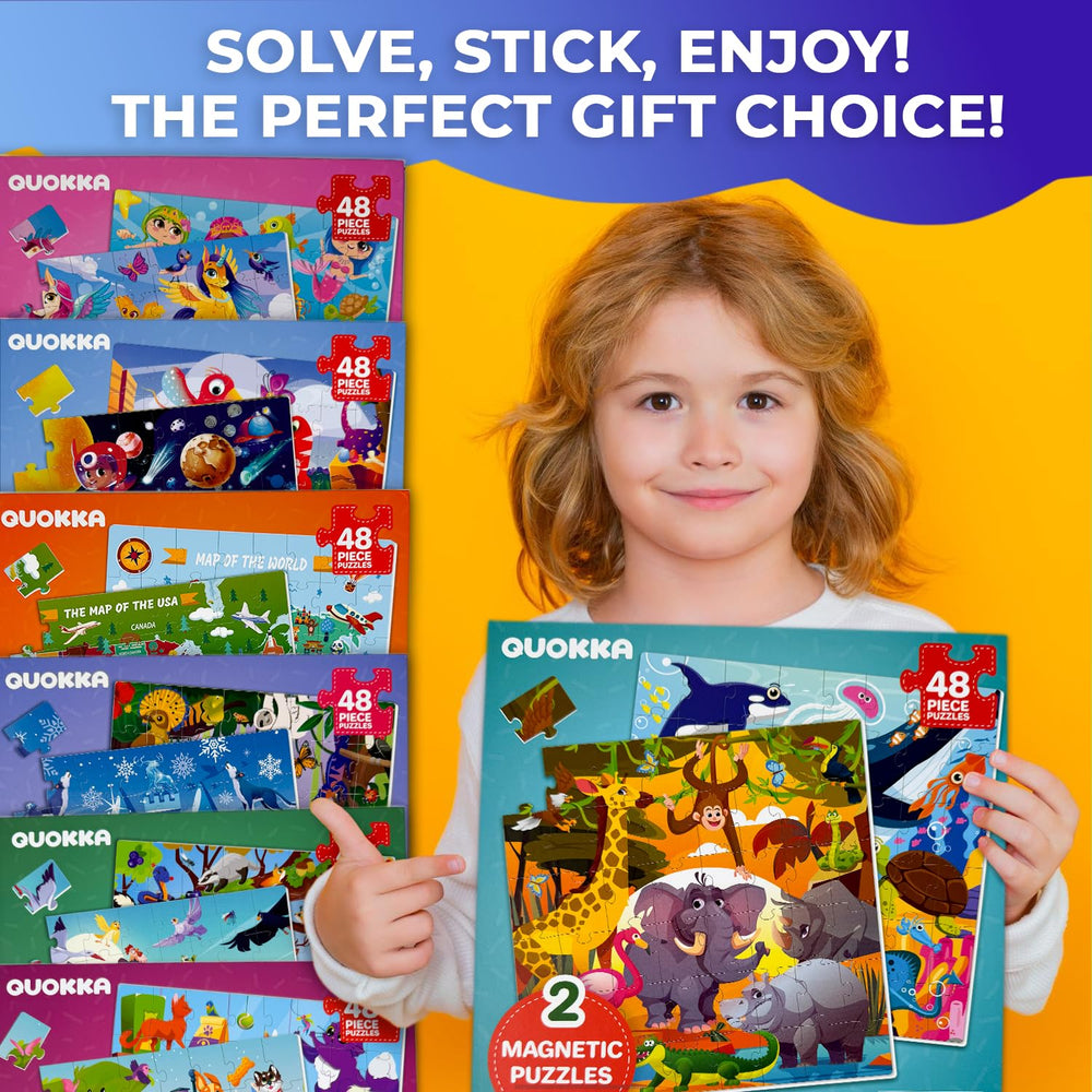 QUOKKA magnetic puzzles Africa animals theme supports early learning