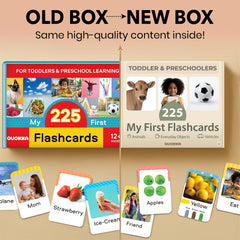 QUOKKA montessori-inspired learning cards fostering independent play.