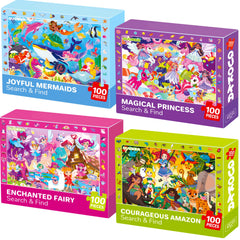 QUOKKA Princess Puzzles cover image shows bright princess scene for imaginative play and early learning