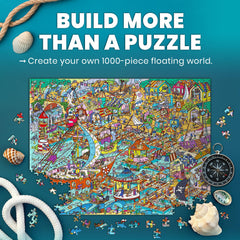 QUOKKA puzzle and audio story on tablet guiding brain teasing exploration