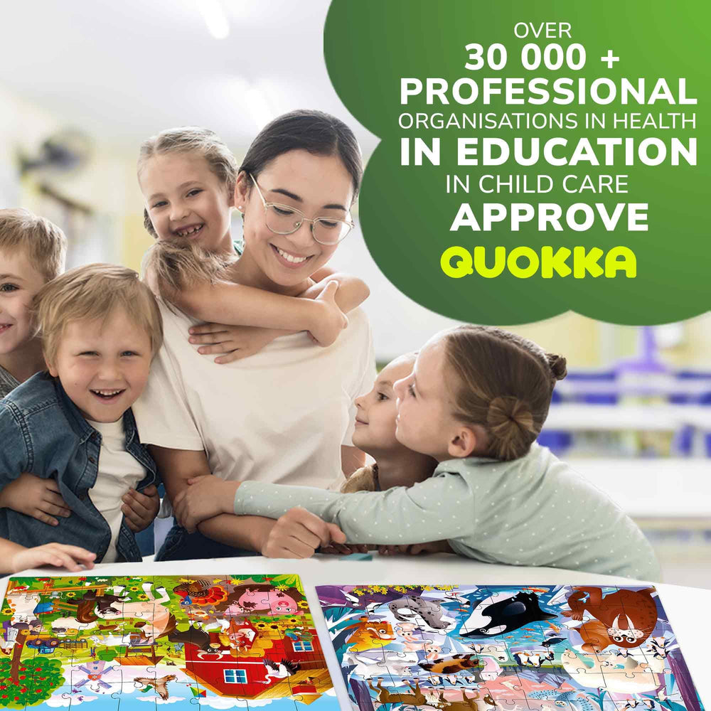 QUOKKA Puzzles 48-piece jigsaw—ages 3-5.