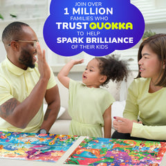 QUOKKA puzzle Princess and the Pea scene promotes concentration and patience.