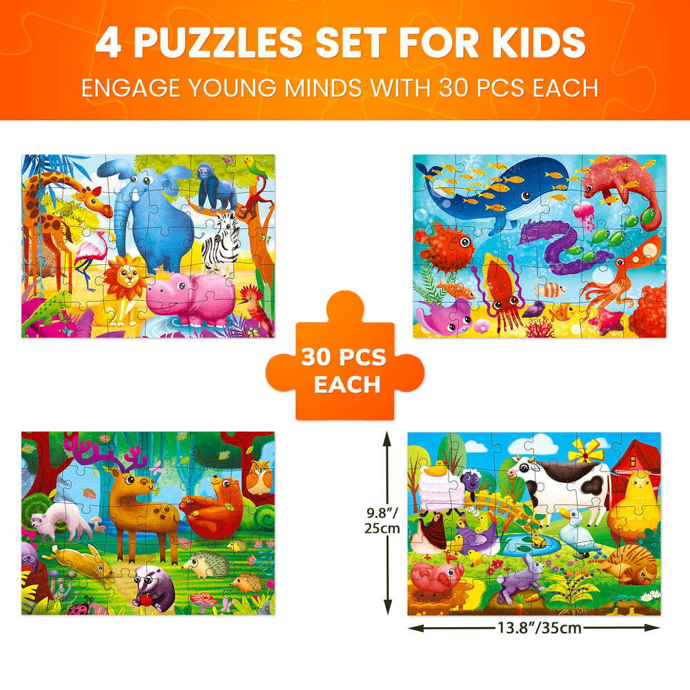 QUOKKA Puzzles Magic Forest scene encourages concentration and spatial reasoning.