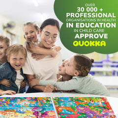 QUOKKA thick pieces image showcases durable, easy-to-handle cards.