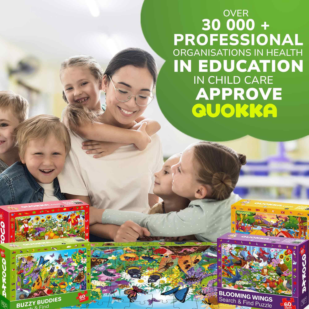 QUOKKA Puzzles Eco-Friendly Paper: sustainably sourced materials meet eco-minded parenting.