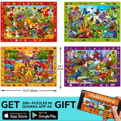 QUOKKA Puzzles Hidden Objects: over 40 items to spot enhances visual scanning.