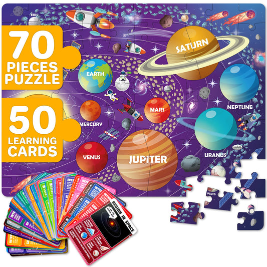 QUOKKA solar system puzzle planet pieces boost spatial reasoning for kids