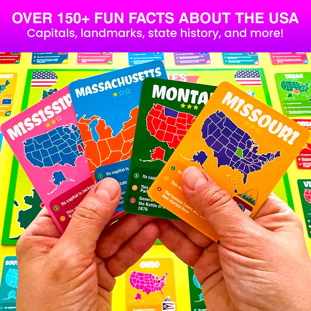 QUOKKA States capitals-landmarks cards reveal iconic sites to spark curiosity during play