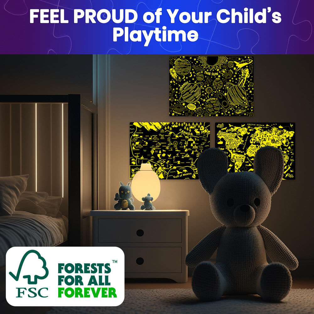 QUOKKA thick cardboard with smooth edges ensures a durable, safe puzzle experience