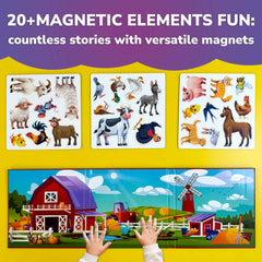 QUOKKA animal magnets colorful array for creative play and fine motor practice