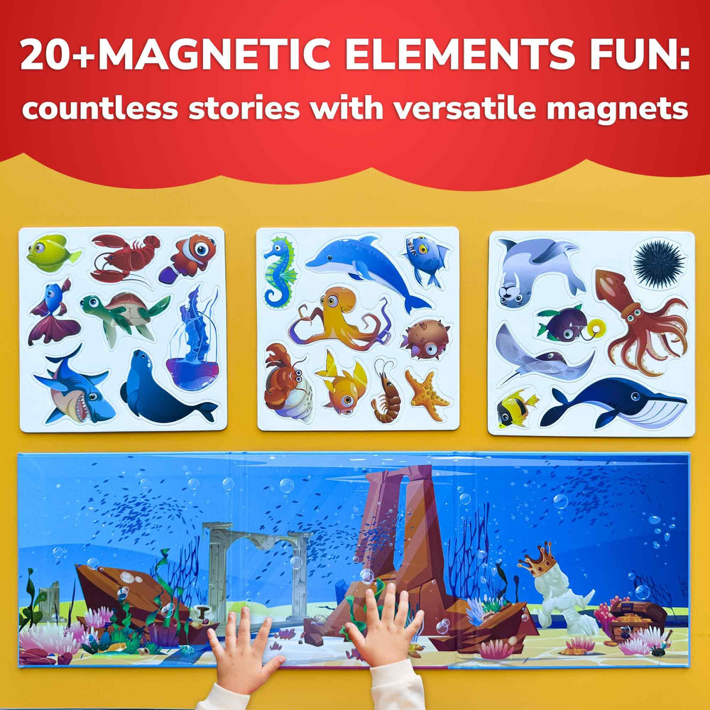 QUOKKA Travel Magnetic Puzzles compact book fits in bag for on-the-go play.