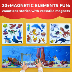 QUOKKA Travel Magnetic Puzzles compact book fits in bag for on-the-go play.