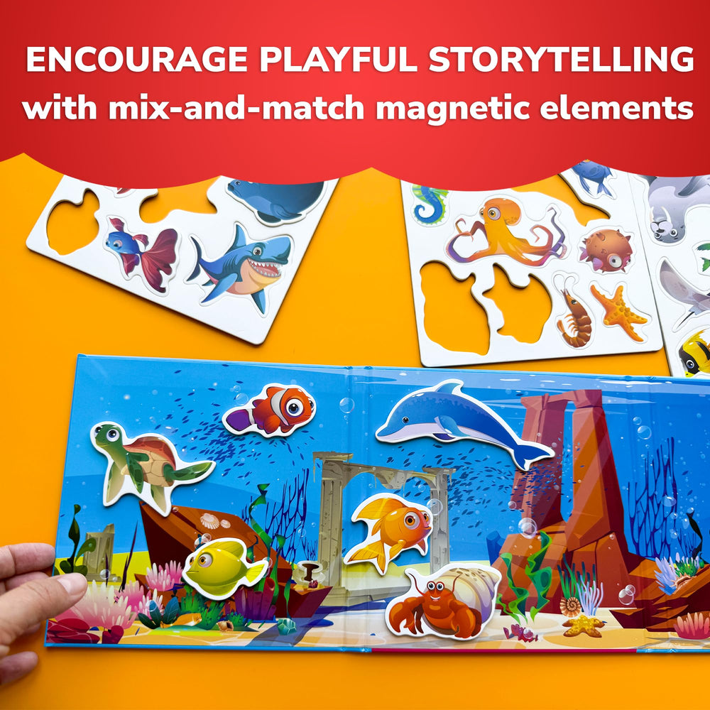 QUOKKA Travel Magnetic Puzzles inspires storytelling and builds imagination with sea characters.
