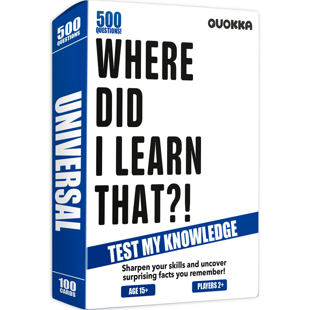 QUOKKA trivia 500-questions set for lively family game nights.