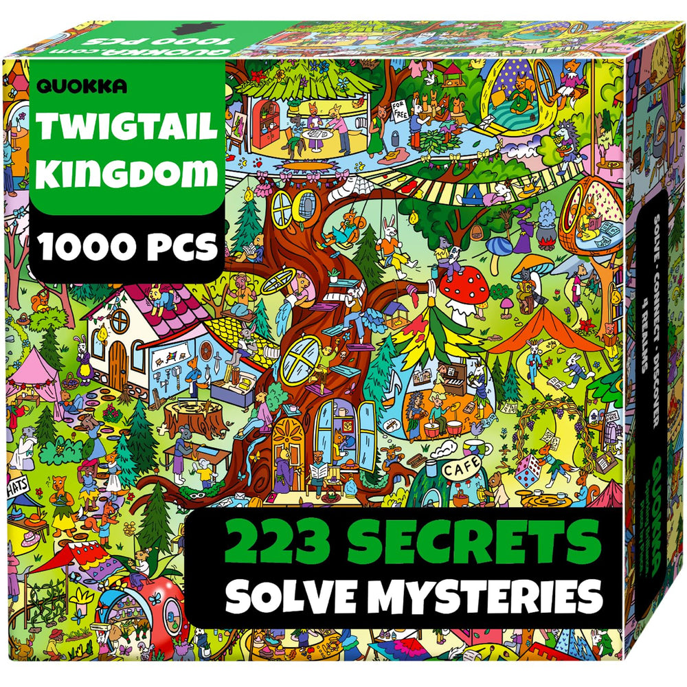 QUOKKA Twigtail Kingdom puzzle panorama for immersive play and discovery.