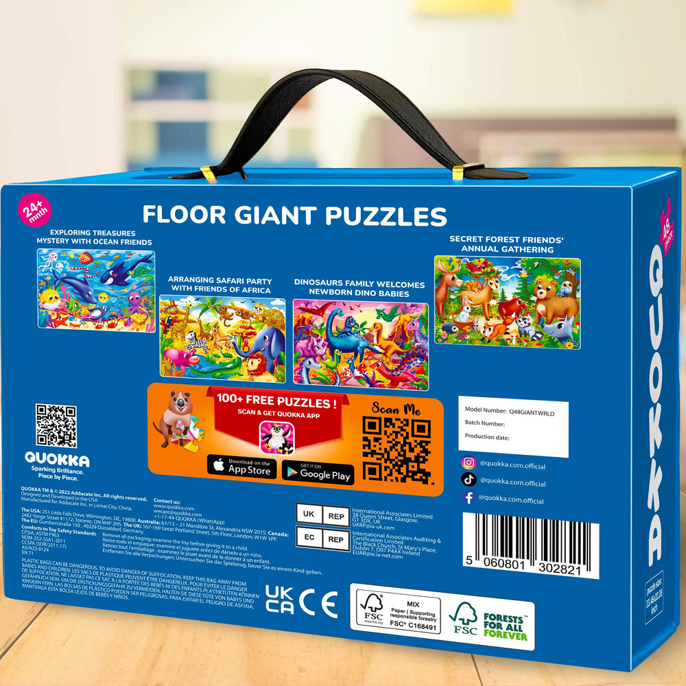QUOKKA vibrant map visuals captivate kids while learning and exploring.