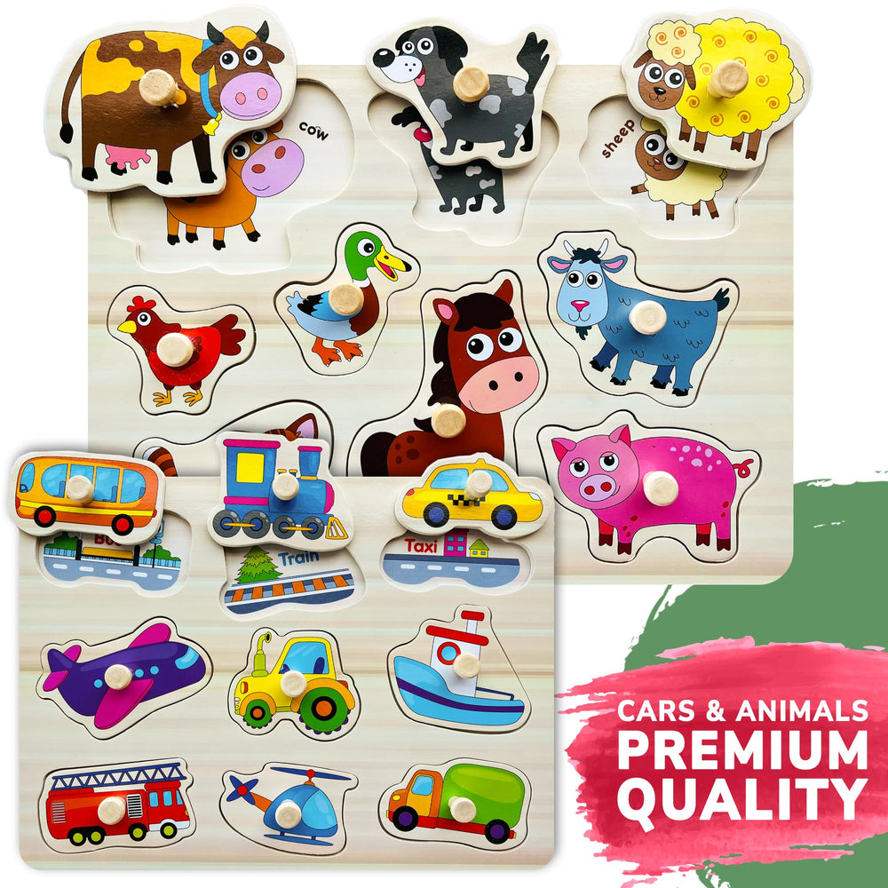 QUOKKA alphabet puzzle promotes early literacy with clear letters and friendly characters
