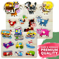 QUOKKA alphabet puzzle promotes early literacy with clear letters and friendly characters