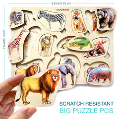 QUOKKA puzzles feature laser-cut holes for easy piece handling
