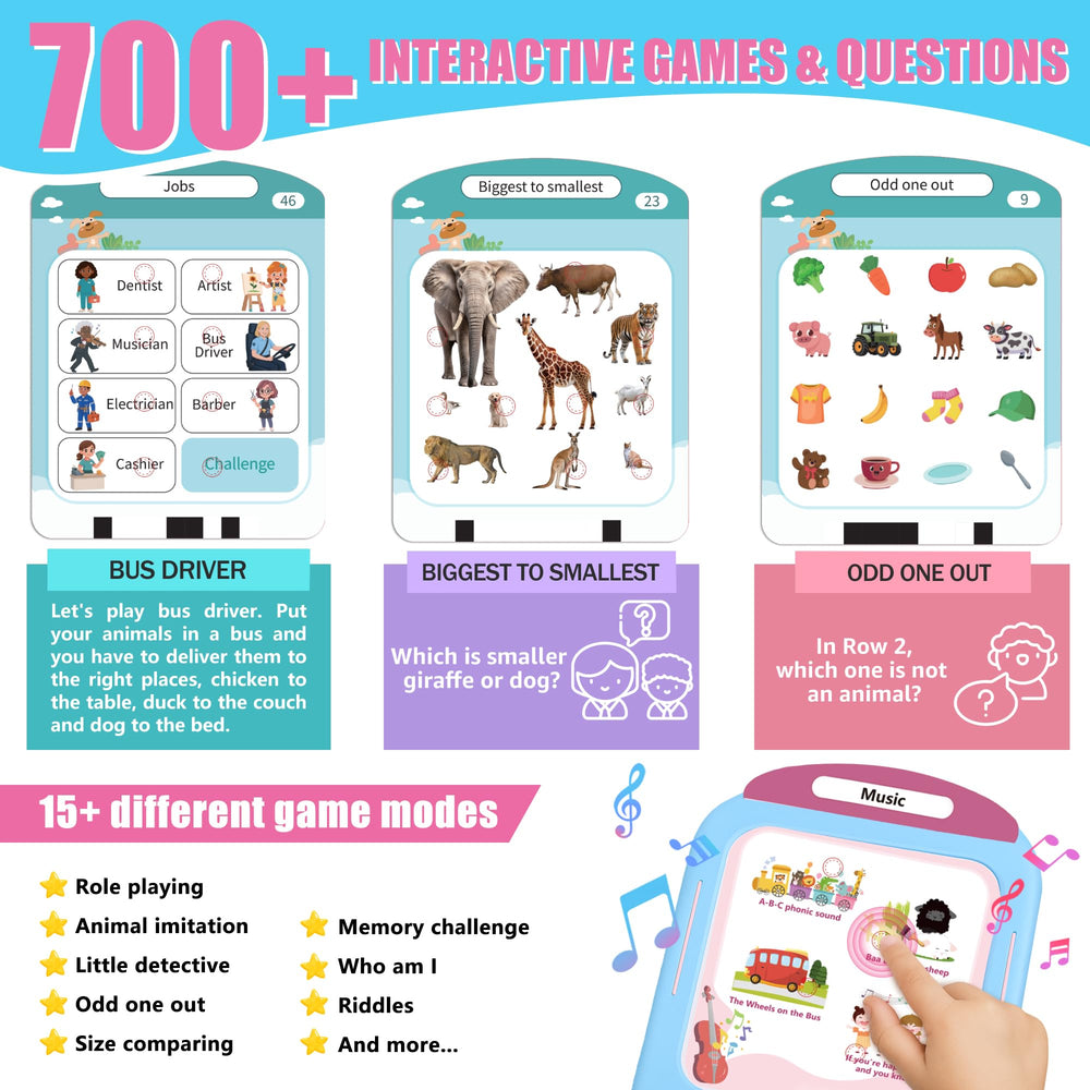 QuTZ phonics lesson page with pictures and practice sentence supports early reading