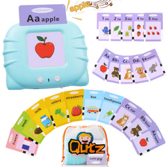QuTZ ABC Talking Flash Cards front view for on-the-go learning