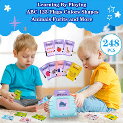 QuTZ ABC Talking Flash Cards storage bag keeps kit organized