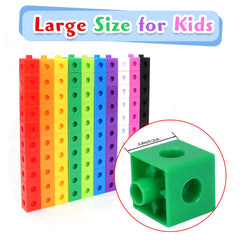 QUYSK color-coded cubes with storage box for easy cleanup and learning.
