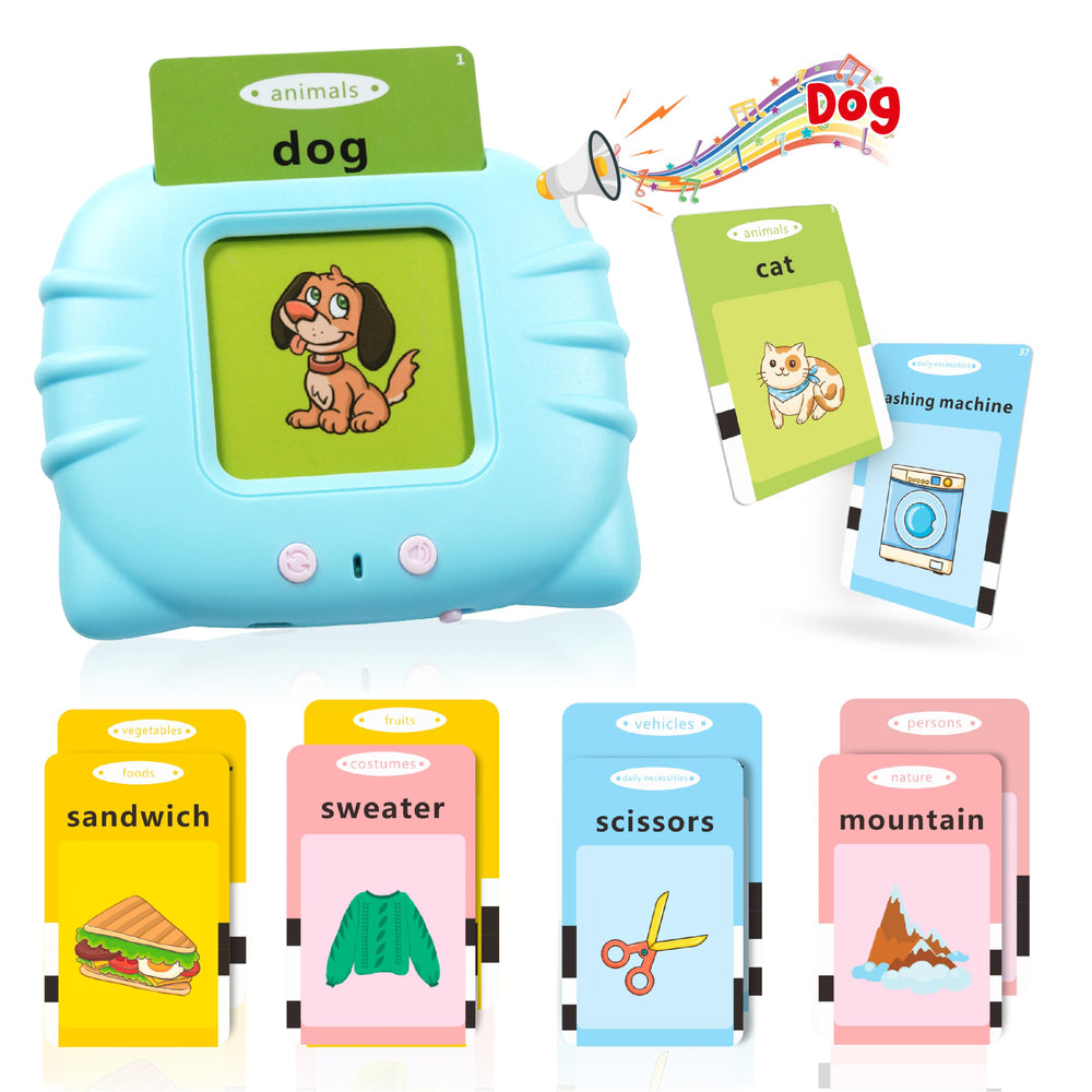 QuZT Toddler Flash Cards with Card Reader for engaging early vocabulary.