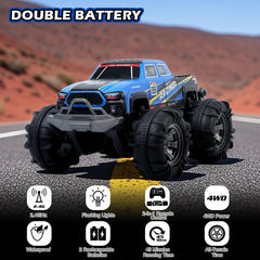 QXHOL 4WD amphibious RC vehicle conquers land and water.