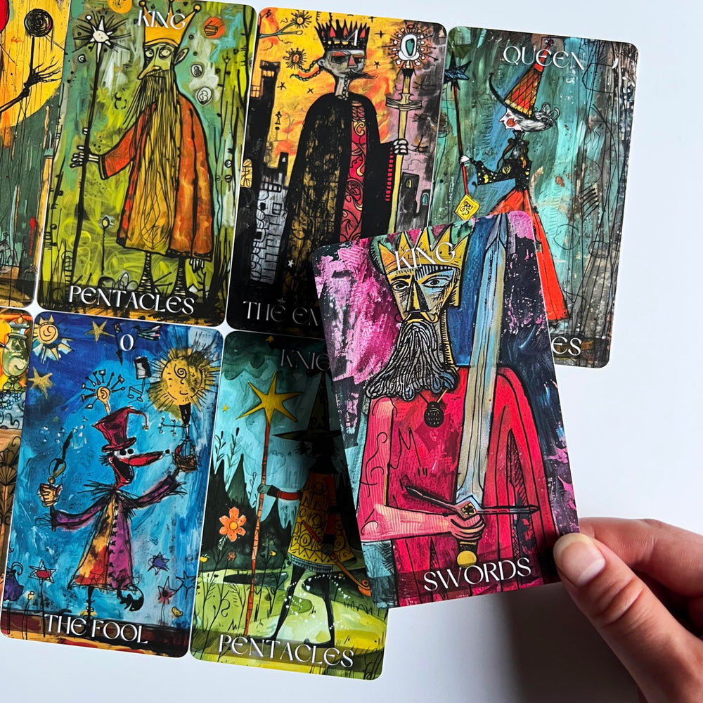 Qymagicz Graffiti Tarot Deck minor arcana cards blend symbolism with street art