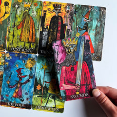 Qymagicz Graffiti Tarot Deck minor arcana cards blend symbolism with street art