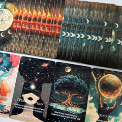Qymagicz deck on ritual table inviting daily practice.