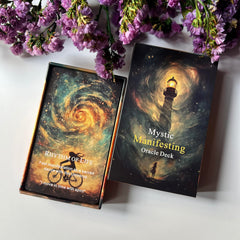 Qymagicz deck being shuffled for a focused personal ritual.