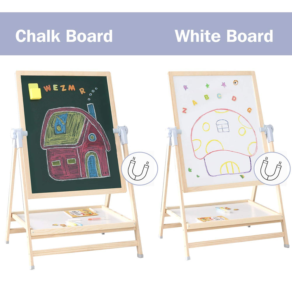 QZMTOY 360-degree rotating easel ideal for changing layouts.