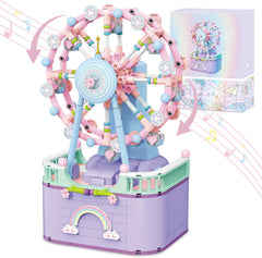 R HOME STORE music box ferris wheel assembly with rotating mechanism for creative play