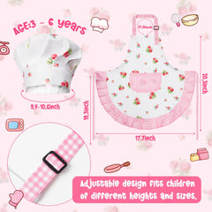 R HORSE kid apron adjustable neck strap demonstrates easy sizing for ages 3–6