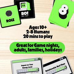 Rabble Bot or Not robot sneaking in group during play, playful sabotage