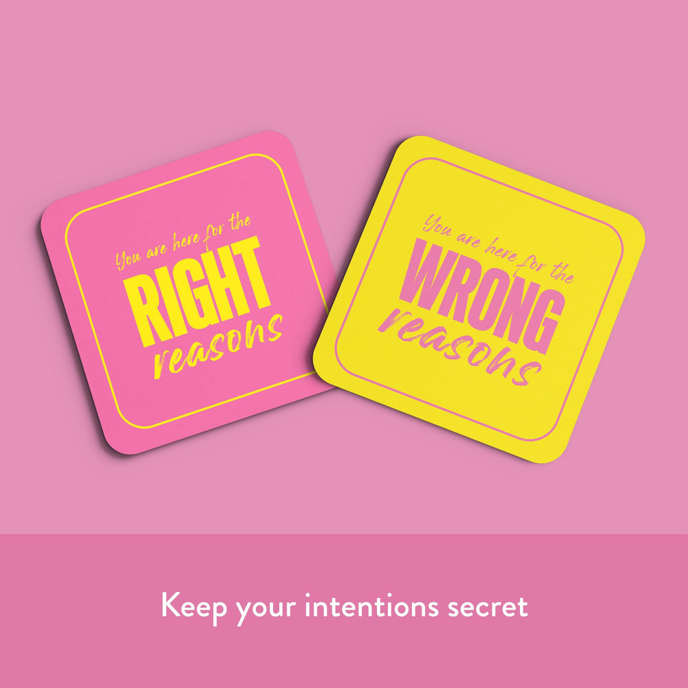 Rabble Lovestruck intention cards shown to signal secret strategies.