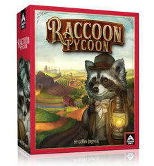 Raccoon Tycoon players gather around table for fast social auction.