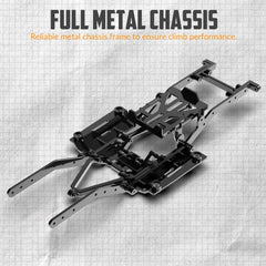 RACENT 1/24 RC crawler dual batteries extend playtime during sessions