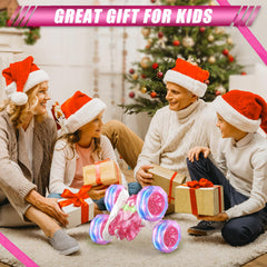 RacingFun pink RC car off-road tyres grip grass and snow surfaces